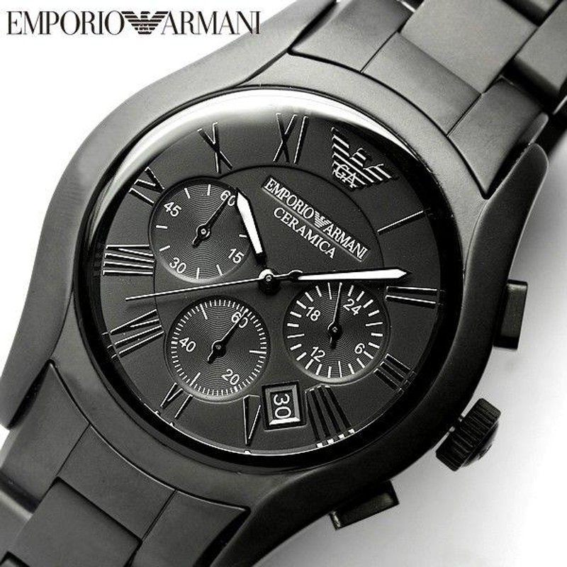 EMPORIO ARMANI エンポリオアルマーニ クロノグラフ セラミック マット