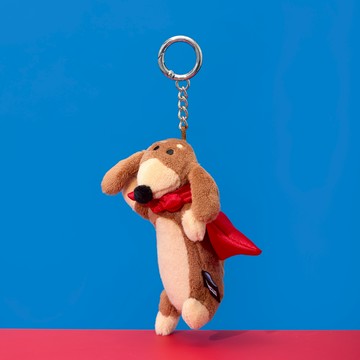 JOGUMAN HERO 絨毛鑰匙圈-WOODY披風款