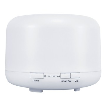 LifeShopping 香氛水氧機 暖光 附精油2瓶 + 遙控器 500ml  CAAD026S2  白色