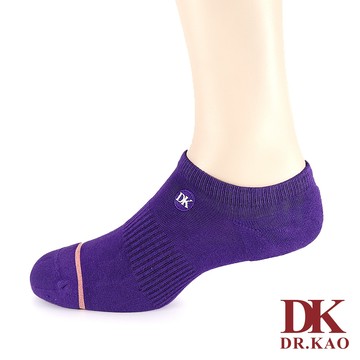 【DK 高博士】簡約線條毛巾刺繡踝襪 A0105-20 紫色