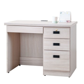 Homelike 喜家居3.5尺附插座書桌-雪松色(2147)