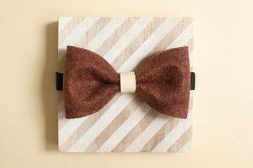 煲呔 Bowtie 領結 領帶 伴郎禮 皮革 復古風 毛氈布