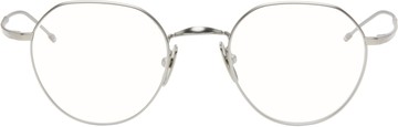 Thom Browne 银色 Round 眼镜