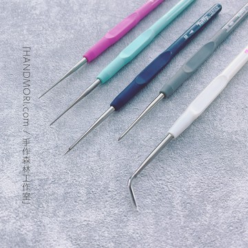 手作森林 日本製 Tulip【功能目打系列】極細 彎頭 圓頭 錐子 軟柄 鬱金香 錐子 TM系列