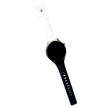 Apollo Life 阿波羅 拼色矽膠小蠻腰錶帶  通用型 22mm  黑色 + 白色  1個