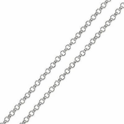 14K White Gold 2mm Rolo Pendant Chain, FREE Microfiber Cloth, High Polish Link Necklace, Giorgio Bergamo (16)
