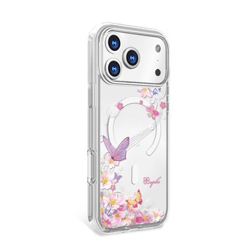 iPhone 17/16/15/14/13/12/11 輕薄軍規防摔磁吸手機殼-迷蝶香