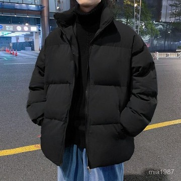 【男裝】臺灣出貨棉衣男士冬季加厚棉襖外套潮流寬鬆立領加厚保暖麵包夾克棉服男