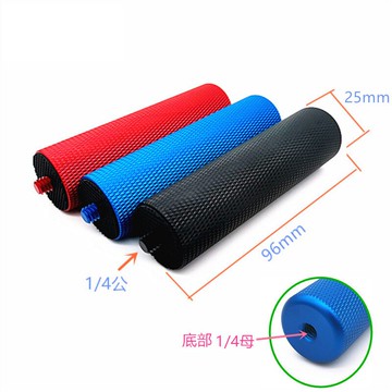 1/4閃光燈手把攝像機LED單反小蟻4K運動相機自拍配件金屬手柄支架