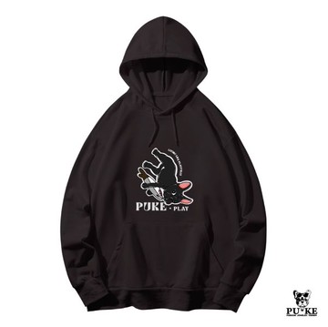 預購-Puke(撲客)暖心連帽Ｔ恤（黑色-我愛鯊魚刀玩具）