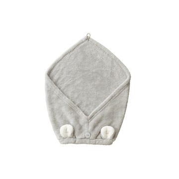 下殺442 CB JAPAN 動物造型超細纖維擦頭包巾 無尾熊灰/毛巾/洗浴用品/衛浴收納
