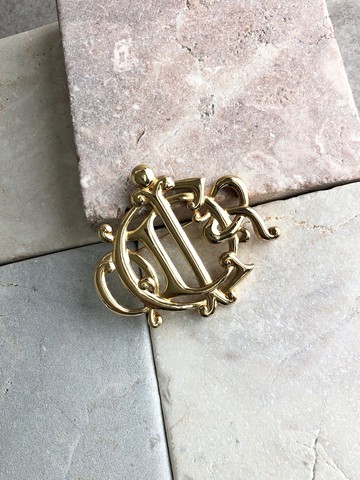 【 日本直送 名牌中古包 】Christian Dior 克裡斯汀‧迪奧 胸針 徽章 vintage 古董 pidjmi