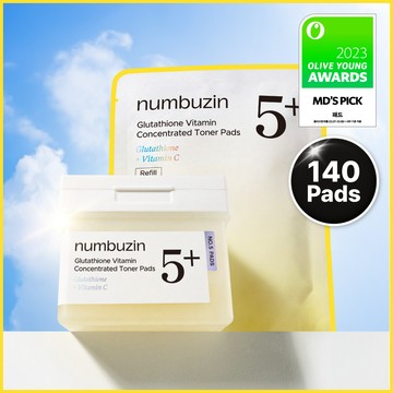 numbuzin No.5+ Vitamin-Niacinamide Concentrated Pad 70P (+70P Refill)