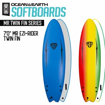 ソフトボード OCEAN&EARTH MR EZI-RIDER TWIN FIN 7'0 ファンボード サーフボード サーフィン スポンジボード