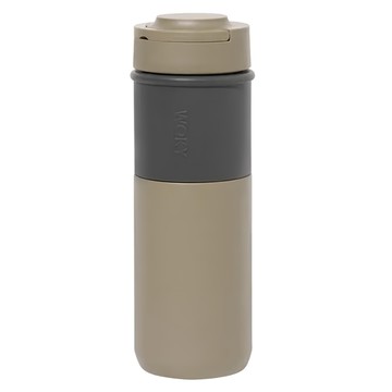 WOKY 沃廚 台灣公司貨 JIN真瓷系列 陶瓷環保提手杯  軍綠色  500ml  1個