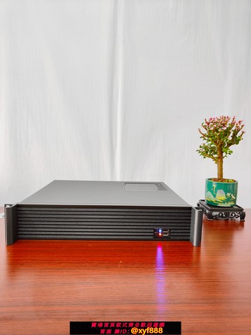 {公司貨 可打統編}2U機箱短款350MM長鋁合金面板ATX電源MATX主板服務器定制