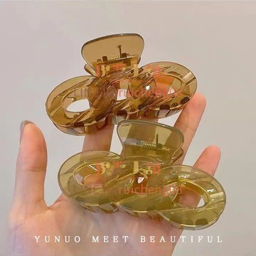 韓版簡約發夾抓夾發發卡夾子頭飾鯊魚夾氣質盤夏季女【倪醬小鋪】