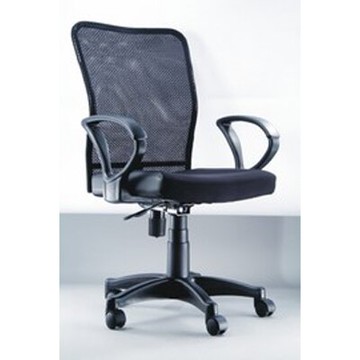 【必購網OA辦公傢俱】 P-213 黑 小鋼網椅 辦公椅