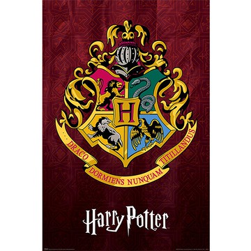 【哈利波特】霍格華茲校徽 英國進口海報 Harry Potter