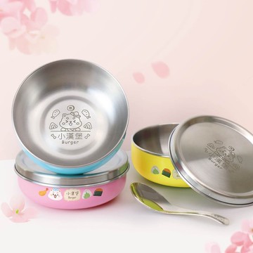 客製化繽紛三色碗 幸福飯糰【白柴】