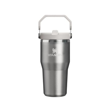 STANLEY 經典系列 IceFlow 手提吸管杯2.0 0.59L / 鋼鐵灰