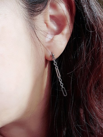 長框。個性白鋼長耳針  不怕水不變色防過敏