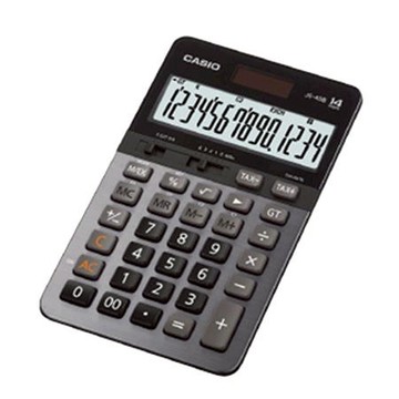 卡西歐14位元頂級輕巧計算機JS-40B鐵灰