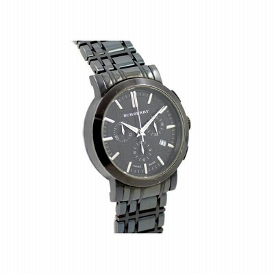 バーバリー 腕時計 メンズ ブラック 電池交換済 電池交換済 BURBERRY バーバリー ヘリテージ クロノグラフ