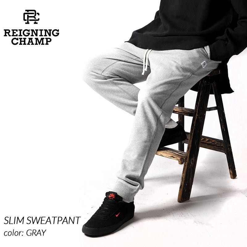 REIGNING CHAMP SLIM SWEATPANT GRAY レイニングチャンプ スリム