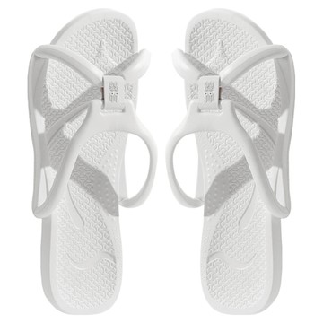 bebehome 女款 清新可折疊旅行拖鞋 37~38  240mm  白色