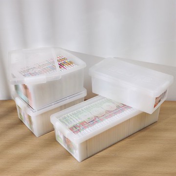 公司貨 免運 日本進口漫畫書收納盒CD游戲光盤整理DVD碟片專輯PS4長方形儲物箱 快速發貨