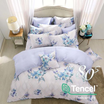 雙人加大床包被套組/ 天絲400織/  天絲 萊賽爾 / 芙夢 [鴻宇] 台灣製 - T20129