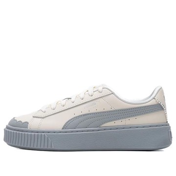 (WMNS) PUMA Basket Platform Shoes 'Pearl White Blue'