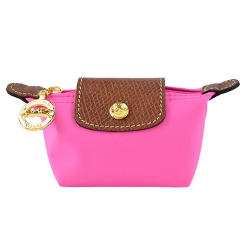 [平輸版]LONGCHAMP LE PLIAGE系列再生尼龍水餃零錢包(糖果粉)真品平輸