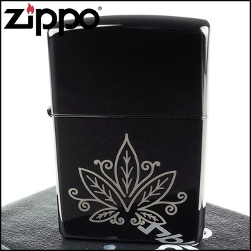 【ZIPPO】美系~Cannabis Design-大麻葉圖案打火機