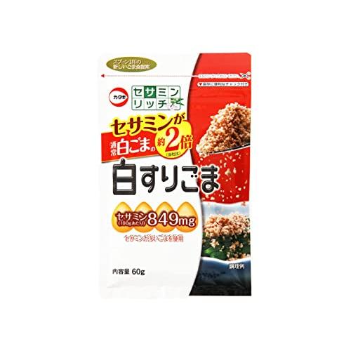 カタギ食品 セサミンリッチ 白すりごま 60g×5個