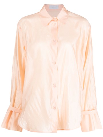 Christian Wijnants - cuff strap silk shirt - women - Silk - 36 - Neutrals