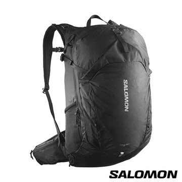 官方直營 Salomon TRAILBLAZER 30 多功能背包 黑/合金灰