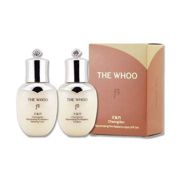 《Whoo 后》天氣丹PRO光耀美肌2件組（天氣丹PRO光耀重生水25ML + 重生乳25ML）
