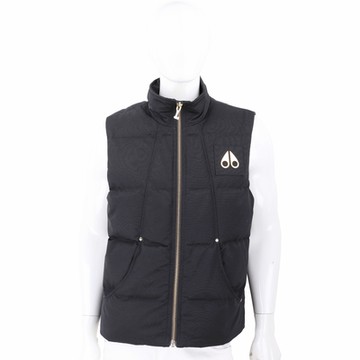 Moose Knuckles Montreal 品牌金屬內裡圖案刺繡棉質羽絨背心(男款)