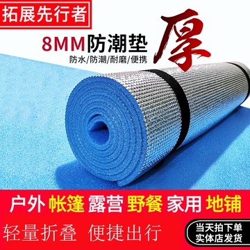 單人地鋪墊子加厚折疊床墊防水隔涼戶外帳篷用防潮墊便攜睡墊超輕