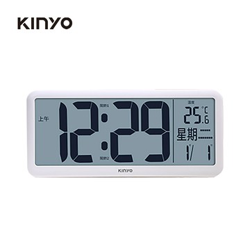 【廠商直送】KINYO LCD多功能大螢幕電子鐘