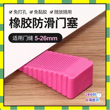 💥台灣現貨💥黑色防風門塞防撞門檔硅膠寶寶安全門卡傢用防滑防夾手免打孔大阻門器 防撞角 防撞墊