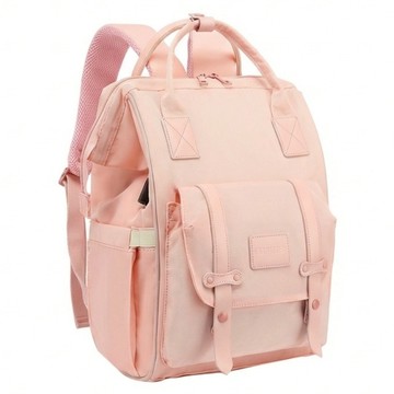 淺珊瑚色 大容量多功能媽媽背包  41 x 28 x 19cm