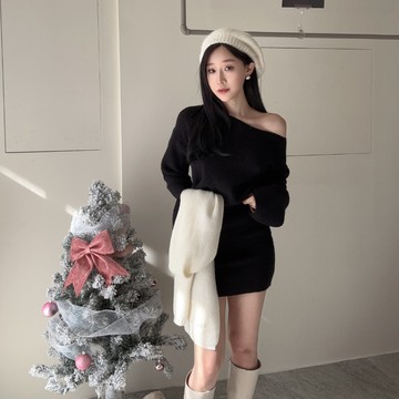 推薦-質感針織衫+包臀裙 毛衣裙 洋裝 約會套裝 (現+預)