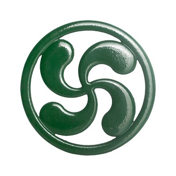 ibili 西班牙 圓形鑄鐵隔熱墊(綠18cm) / 桌墊 鍋墊 耐熱墊