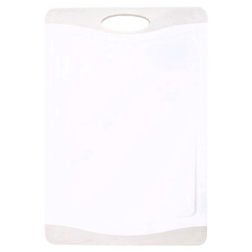 HOLA 和樂家居 抗菌止滑PP溝槽砧板 750g  灰色  36.5 x 25.4 x 0.9cm  1個