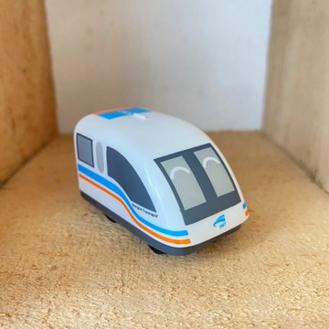 上海磁懸浮列車 鐵支路迴力小火車 迴力車 火車玩具 壓克力盒裝 QV021 TR台灣鐵道