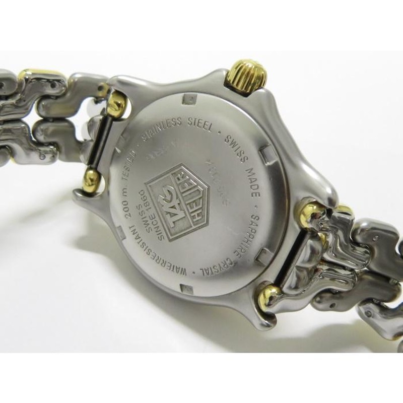 中古】TAG Heuer プロフェッショナル セル デイト ボーイズ腕時計 クォーツ SS GP コンビ グレー文字盤 S95.213 |  LINEショッピング