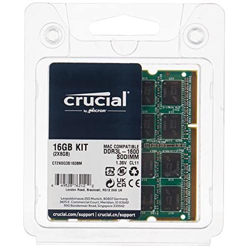 MICRON マイクロン ノートPC用メモリ ddr3 16gb(8gb2枚)